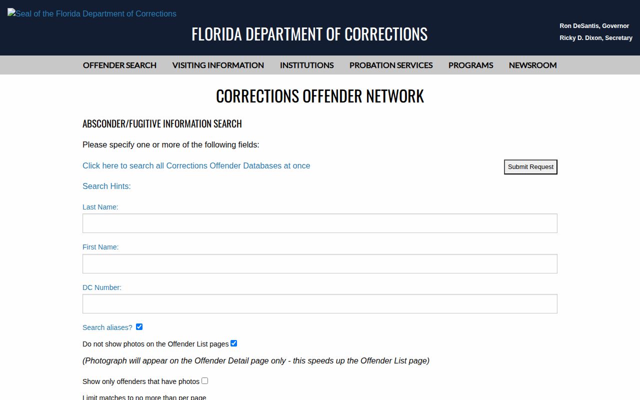 FDC absconder search for Hernando County post-release supervision